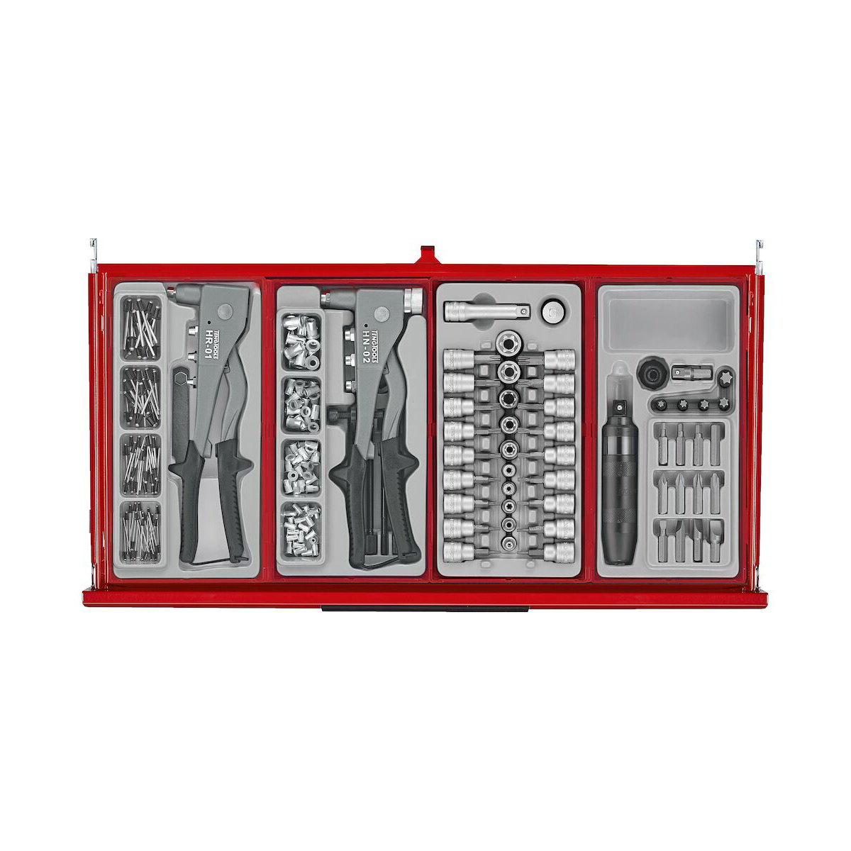 Teng Tools 26in PRO35™ Stack Tool Kit 753 Pieces Red